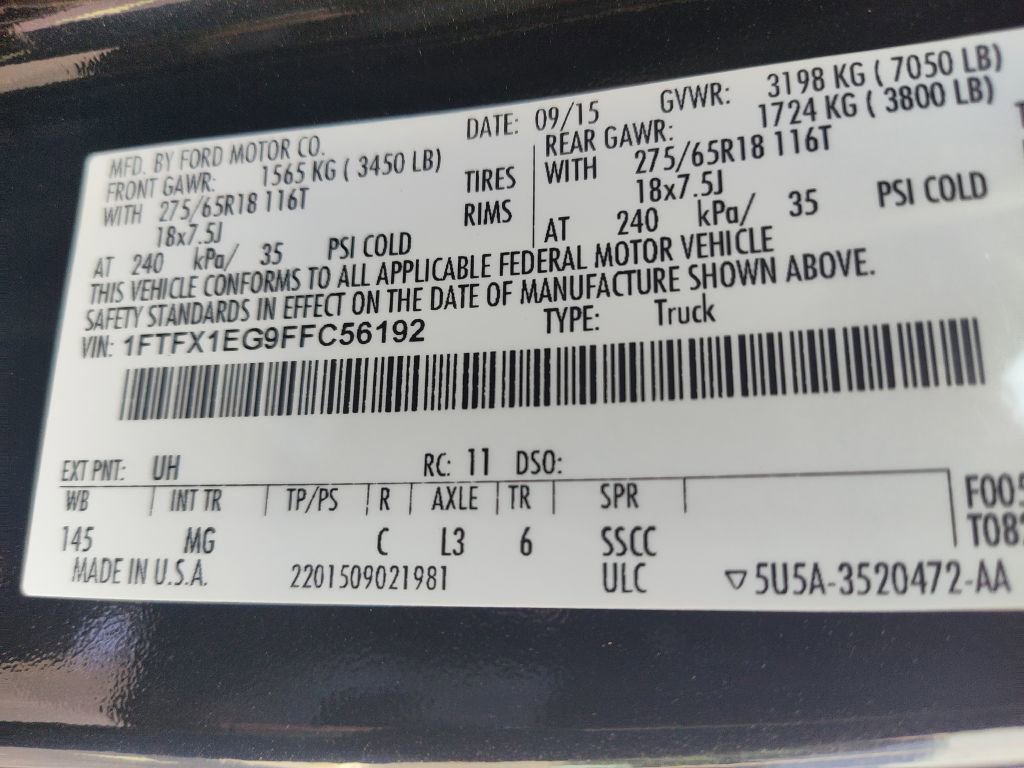 Used 2015 Ford F150 XLT w/ Equipment Group 302A Luxury image 32