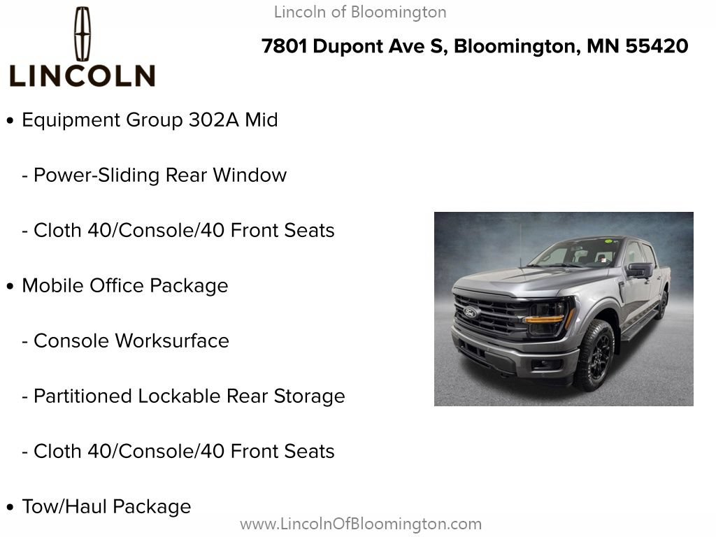 Used 2024 Ford F150 XLT w/ Equipment Group 302A MID AWD/4WD image 9
