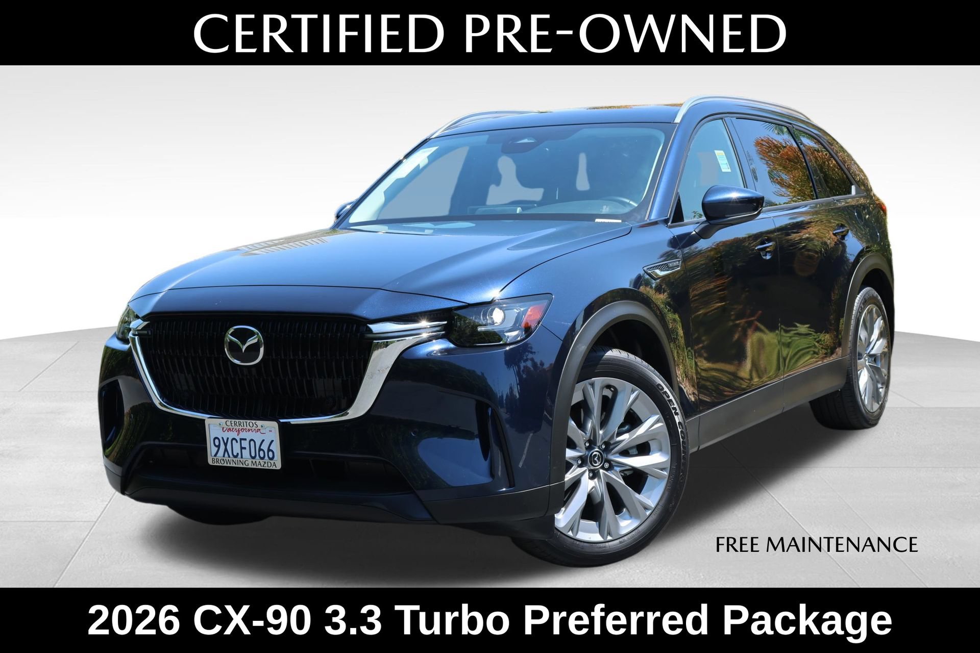 Certified 2026 MAZDA CX-90 3.3 Turbo w/ Preferred Package