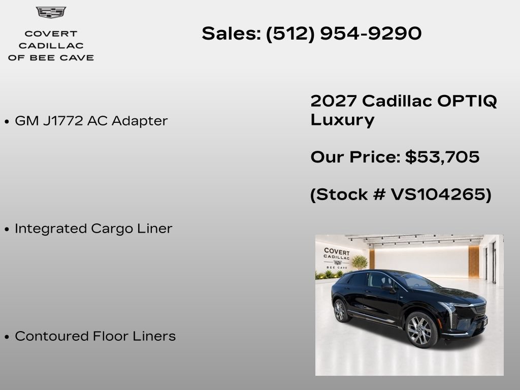 New 2027 Cadillac Optiq Luxury RWD image 14
