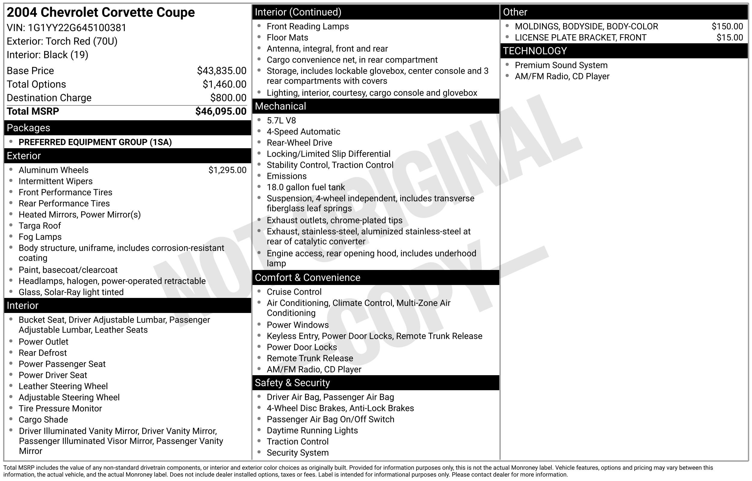 Used 2004 Chevrolet Corvette Coupe RWD image 2