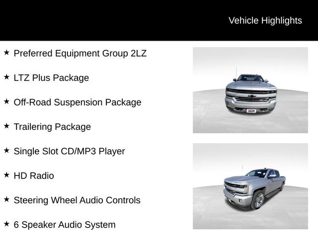 Used 2018 Chevrolet Silverado 1500 LTZ Z71 w/ LTZ Plus Package AWD/4WD image 13
