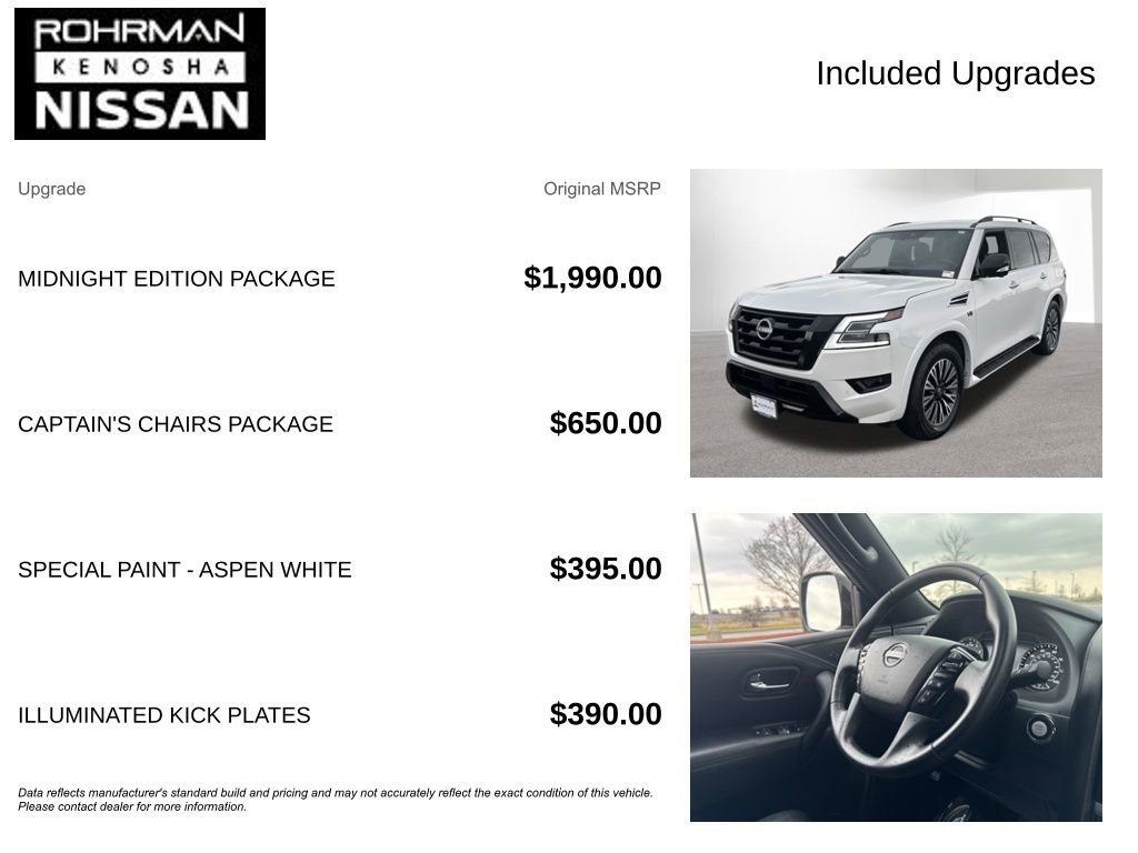 Used 2022 Nissan Armada SL w/ Midnight Edition Package image 4