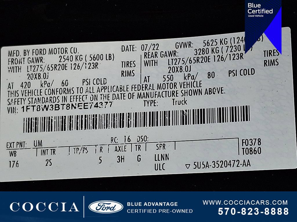Certified 2022 Ford F350 XLT w/ Black Appearance Package image 27