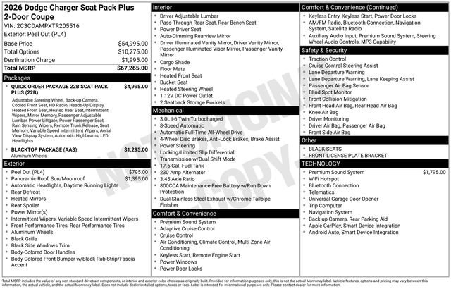 New 2026 Dodge Charger Scat Pack AWD/4WD image 28