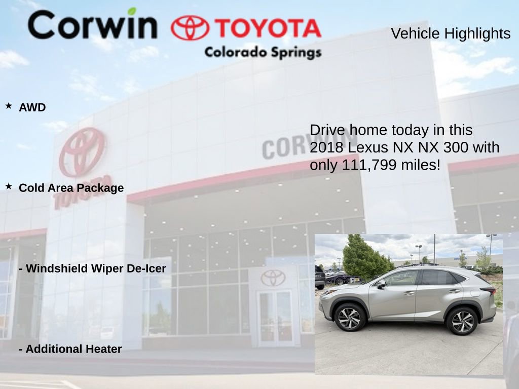 Used 2018 Lexus NX 300 AWD w/ Premium Package image 7
