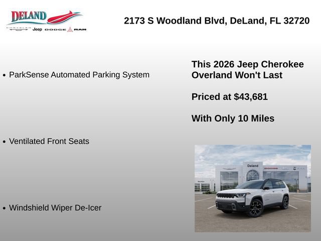 New 2026 Jeep Cherokee Overland w/ Advanced Pro Tech Group AWD/4WD image 31