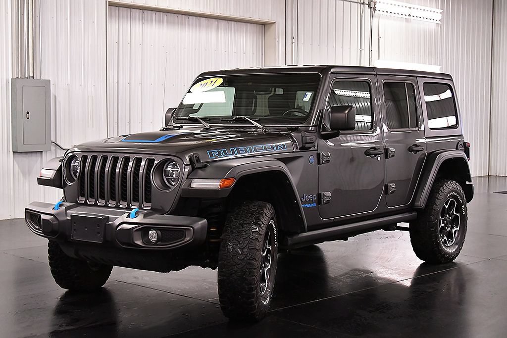 Used 2021 Jeep Wrangler Unlimited Rubicon 4xe w/ Cold Weather Group AWD/4WD image 3