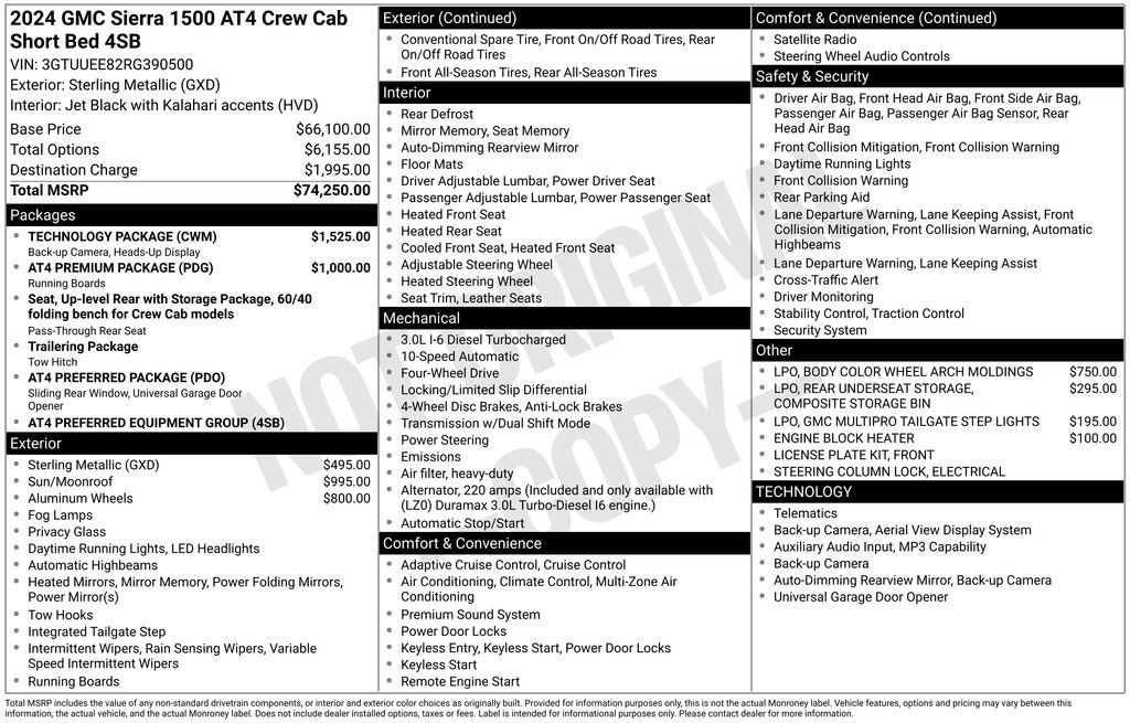 Certified 2024 GMC Sierra 1500 AT4 w/ Technology Package AWD/4WD image 46