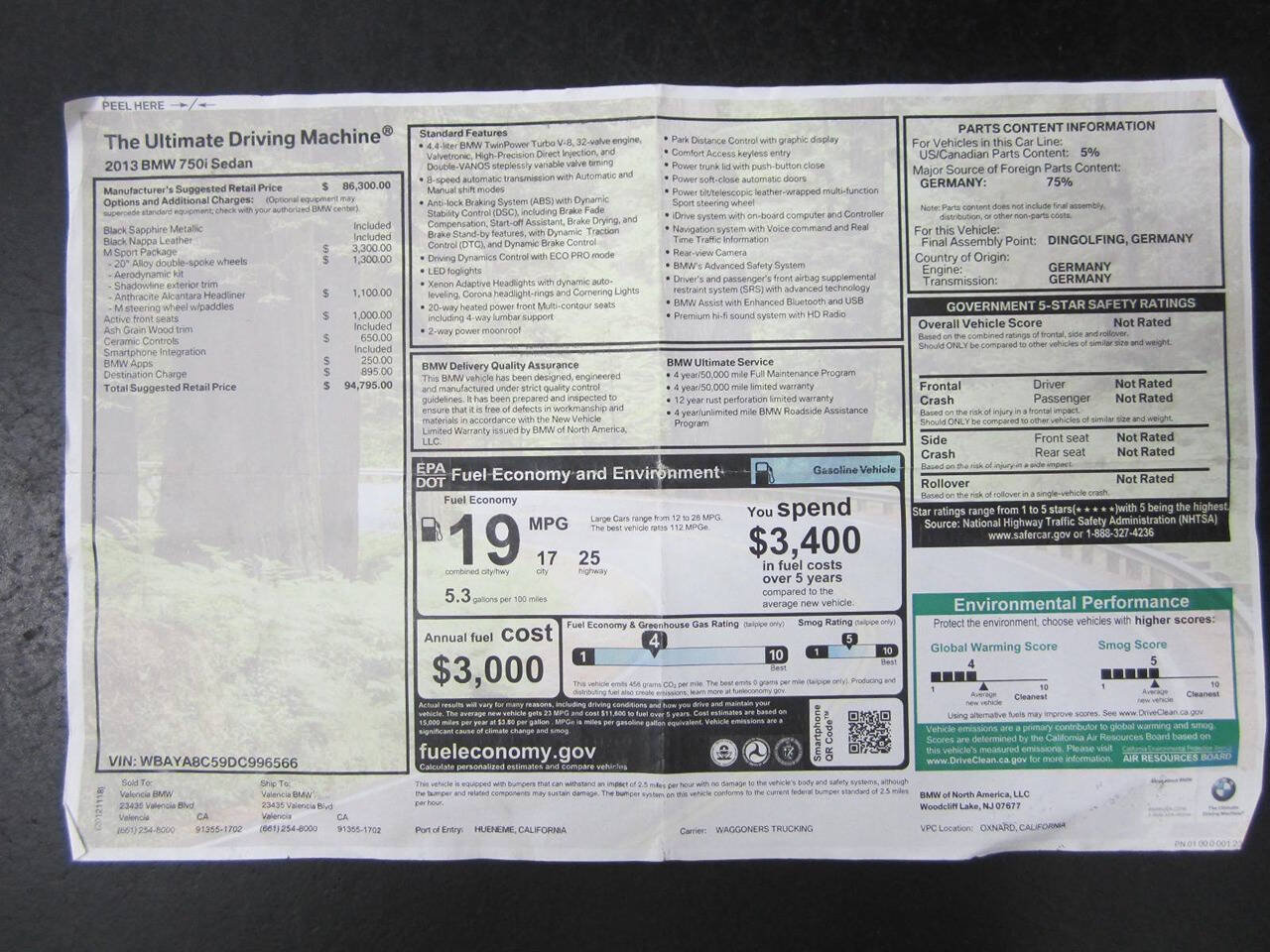 Used 2013 BMW 750i RWD image 38