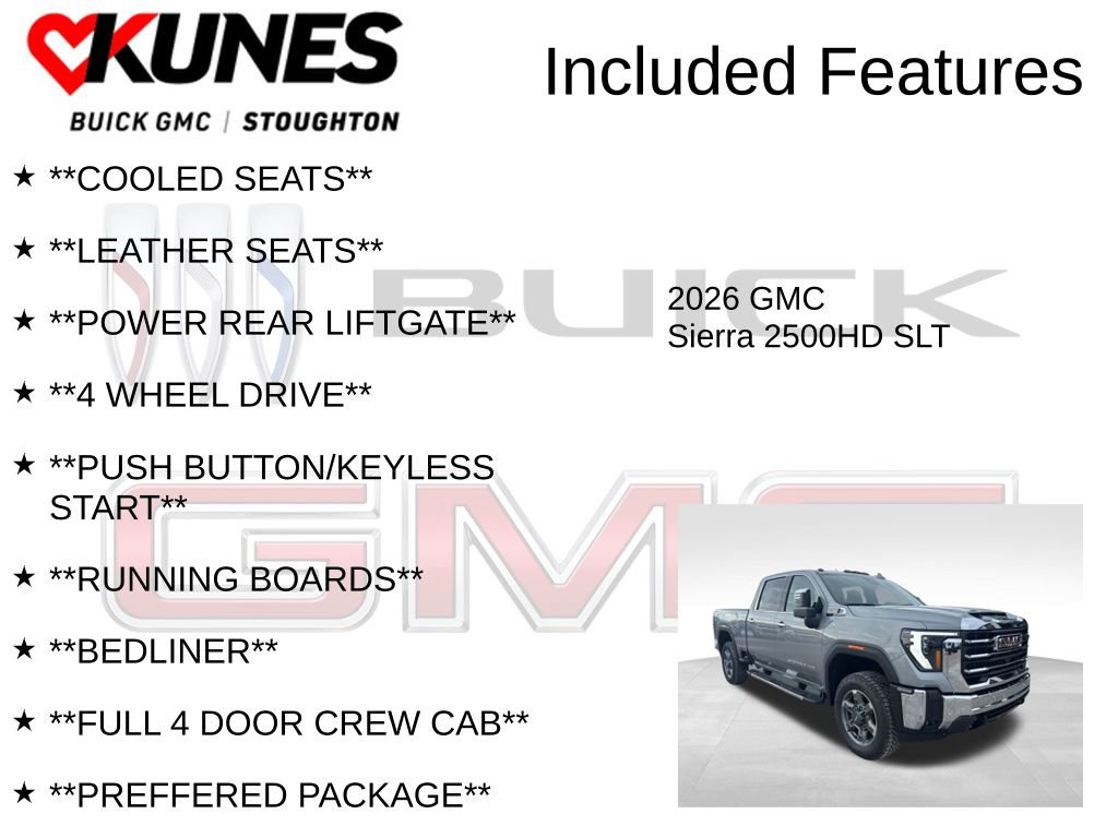 New 2026 GMC Sierra 2500 SLT w/ SLT Premium Package image 3