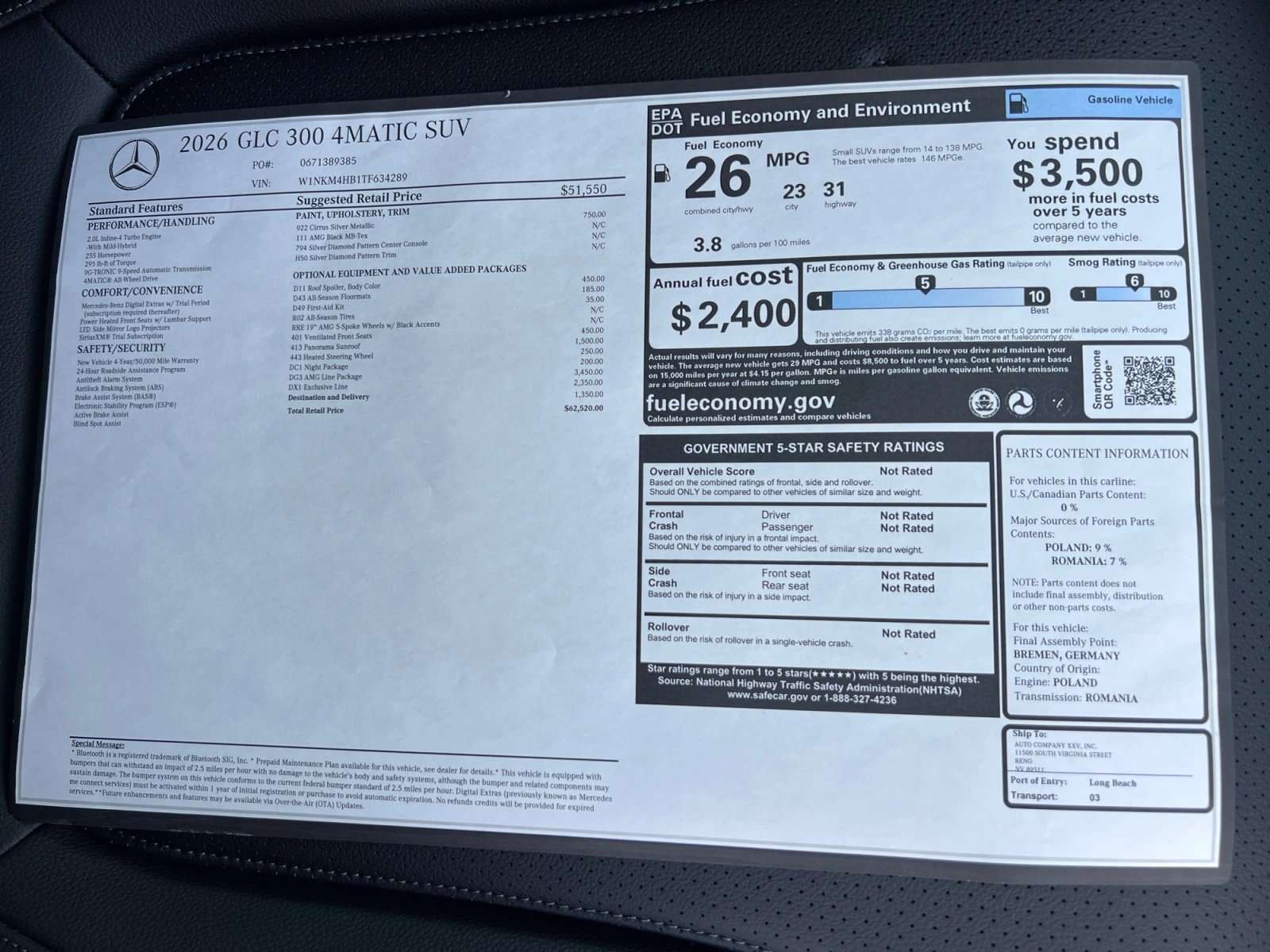 New 2026 Mercedes-Benz GLC 300 4MATIC image 19