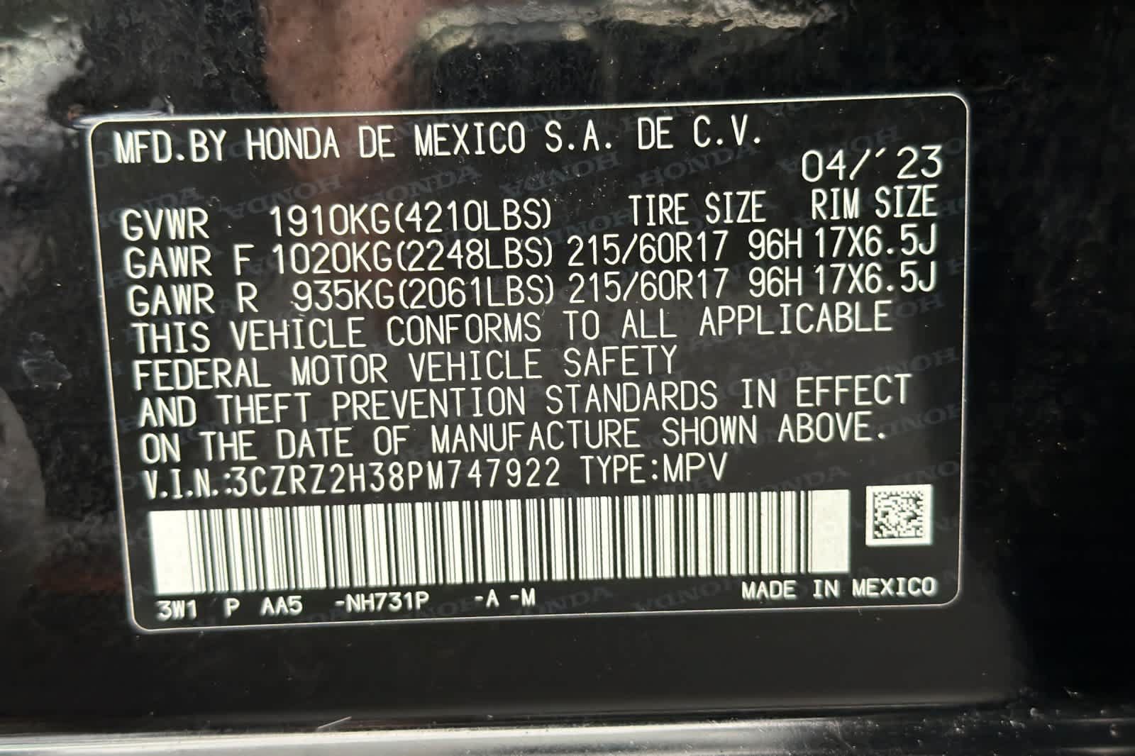 Used 2023 Honda HR-V LX image 28