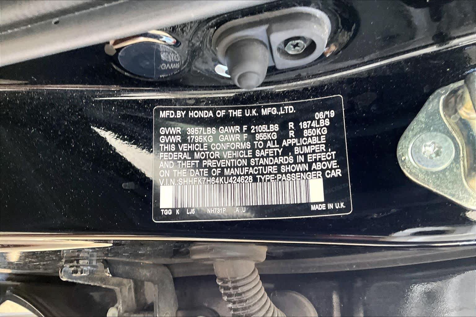 Used 2019 Honda Civic EX image 34