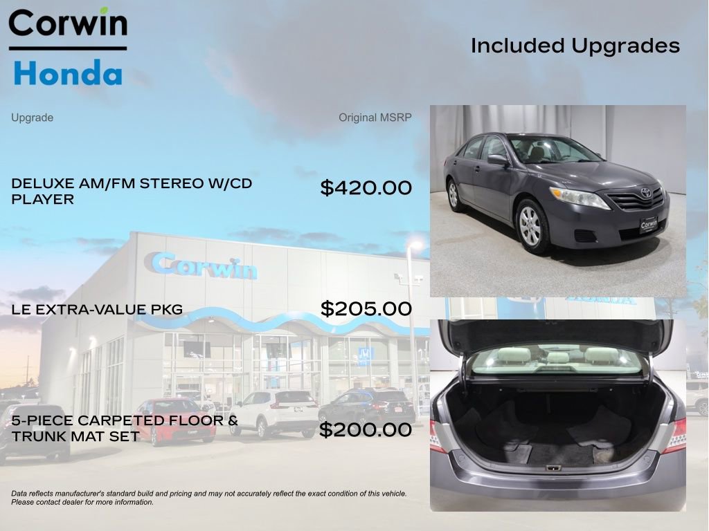 Used 2011 Toyota Camry LE w/ LE Extra-Value Pkg image 4