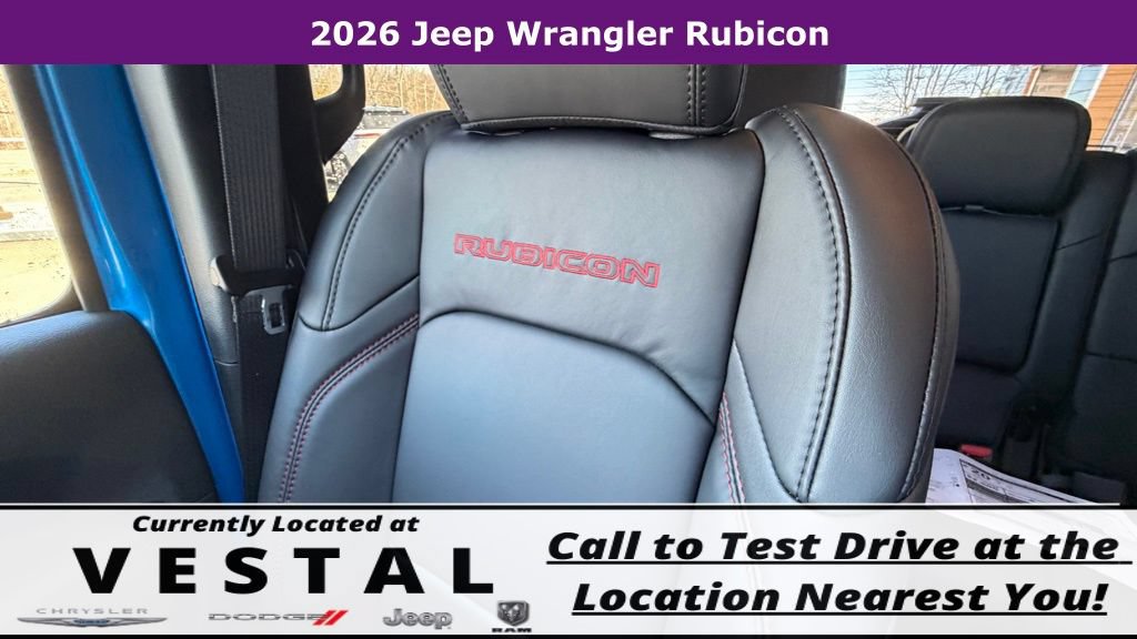 New 2026 Jeep Wrangler Unlimited Rubicon w/ Whitecap Package AWD/4WD image 42