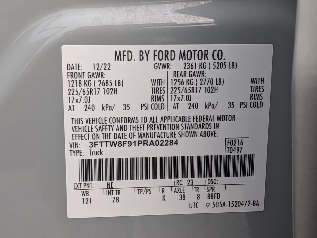 Used 2023 Ford Maverick XLT w/ Equipment Group 300A Standard AWD/4WD image 33