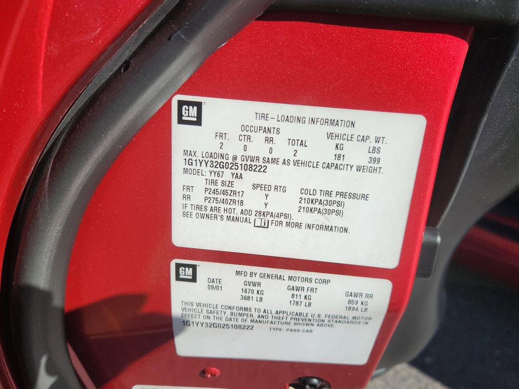 Used 2002 Chevrolet Corvette Convertible w/ Preferred Equipment Group2 image 16