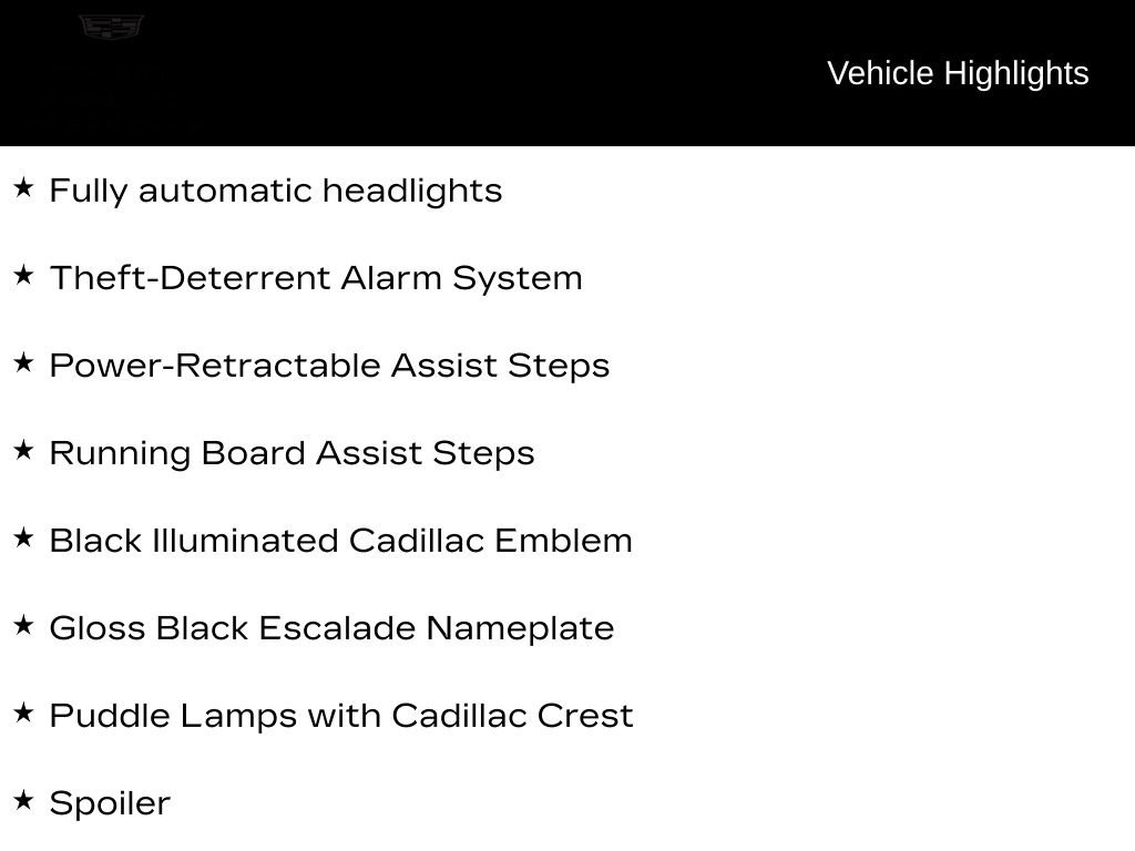 Certified 2025 Cadillac Escalade Sport w/ LPO, ONYX Package RWD image 8