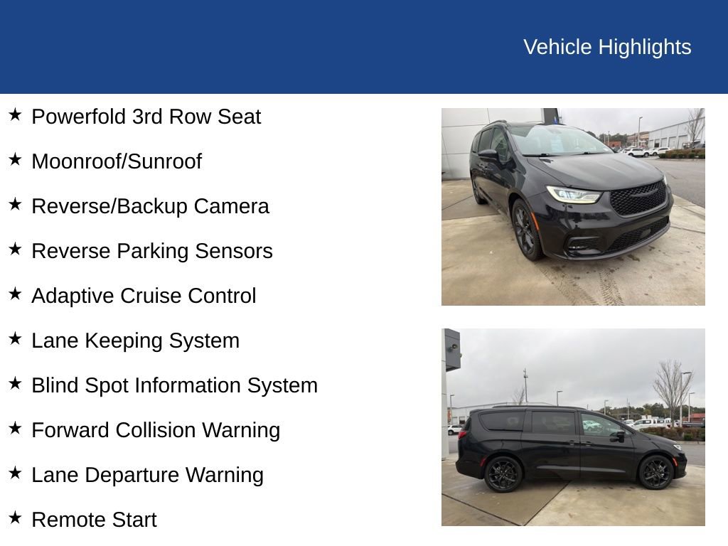 Used 2023 Chrysler Pacifica Limited w/ Uconnect Theater Family Group image 37