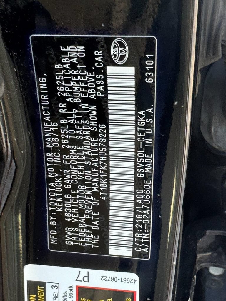 Used 2017 Toyota Camry XLE w/ Advanced Technology Package FWD image 30