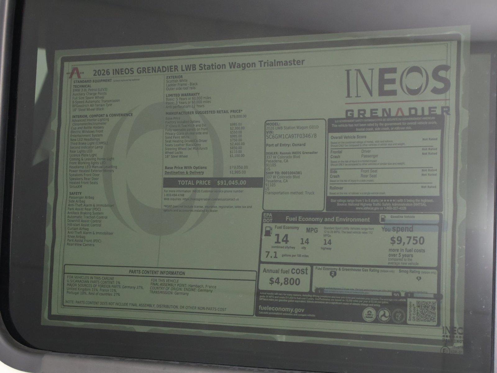 New 2026 INEOS Grenadier Station Wagon AWD/4WD image 23