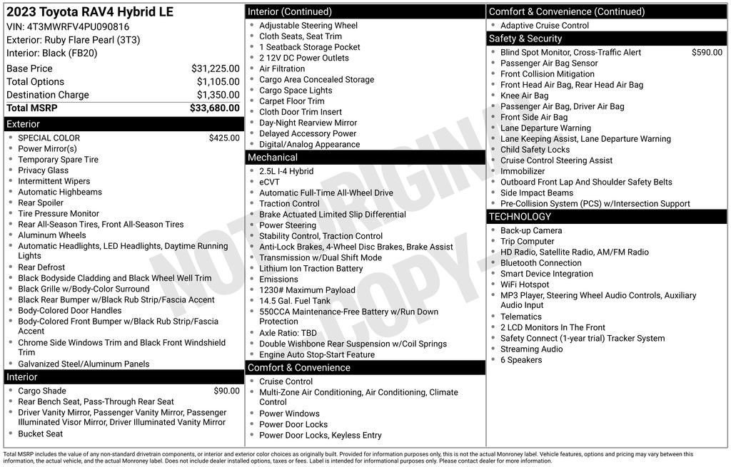 Certified 2023 Toyota RAV4 LE AWD/4WD image 35
