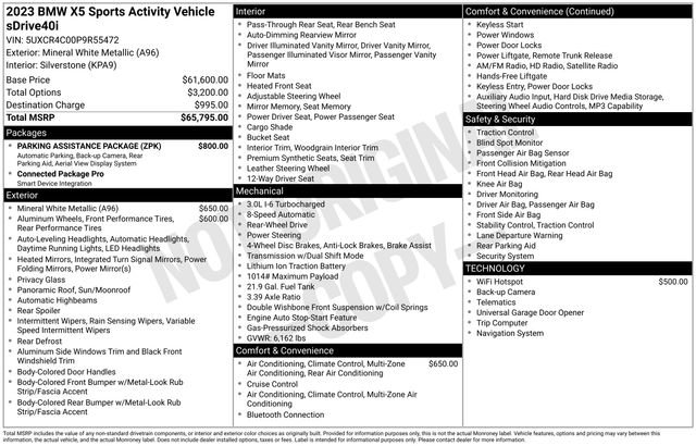 Used 2023 BMW X5 sDrive40i w/ Parking Assistance Package image 42