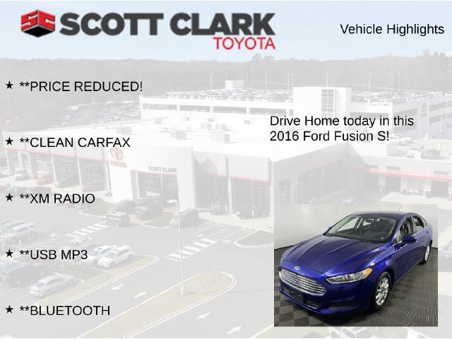 Used 2016 Ford Fusion S FWD image 7