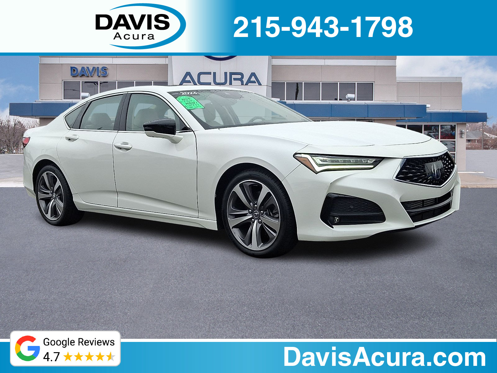 Certified 2023 Acura TLX w/ Advance Package