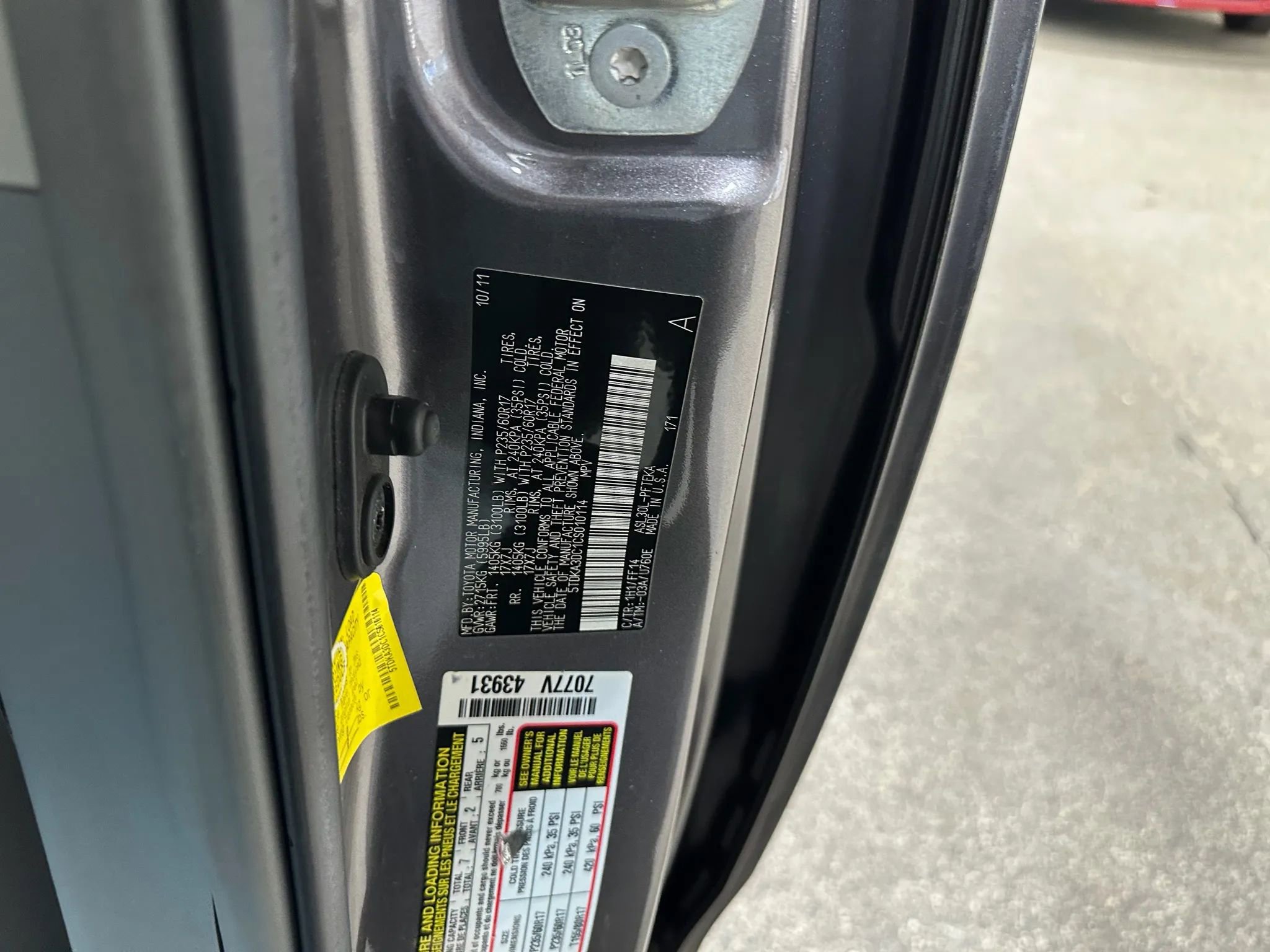 Used 2012 Toyota Sienna image 46
