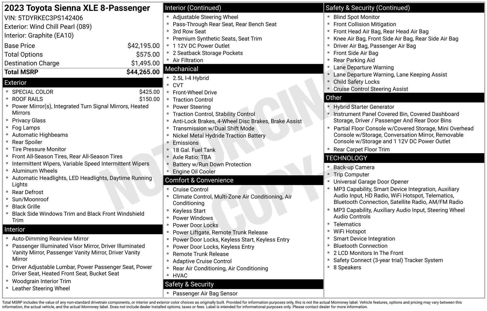 Used 2023 Toyota Sienna XLE FWD image 13