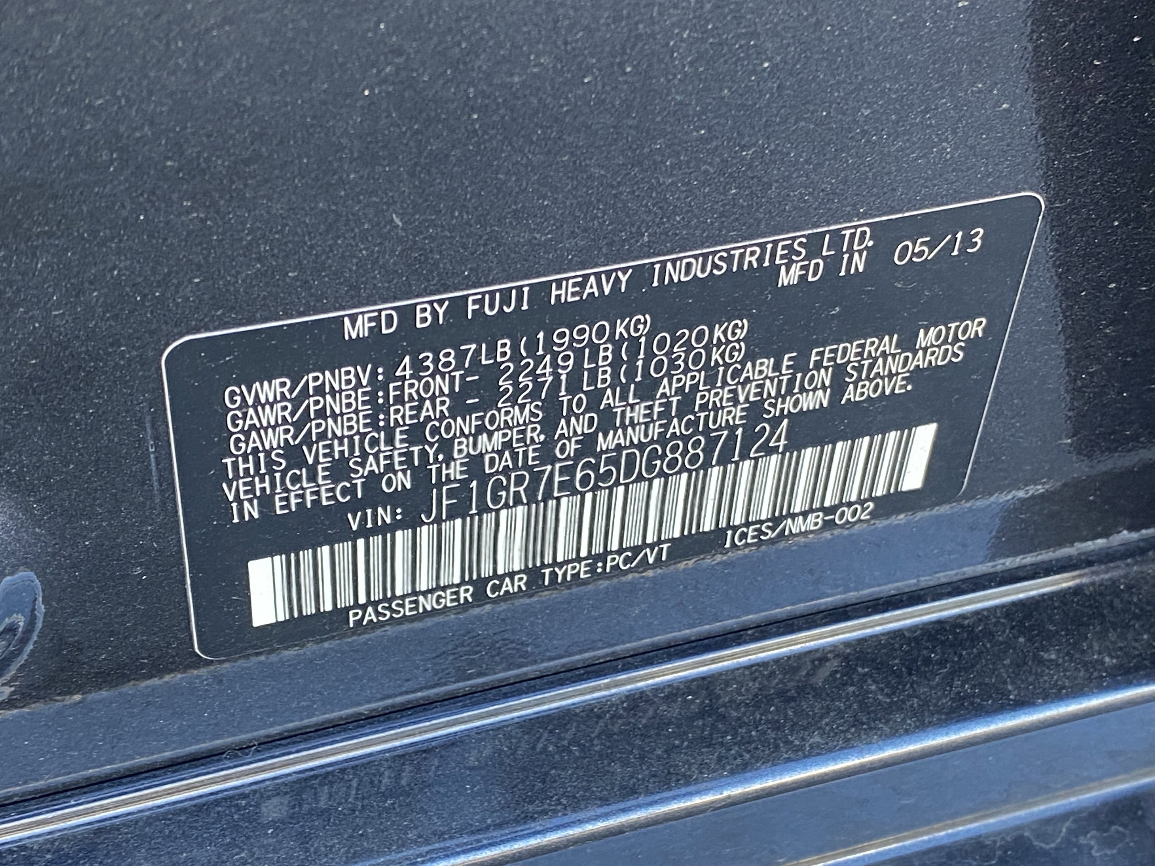 Used 2013 Subaru Impreza WRX Hatchback image 8