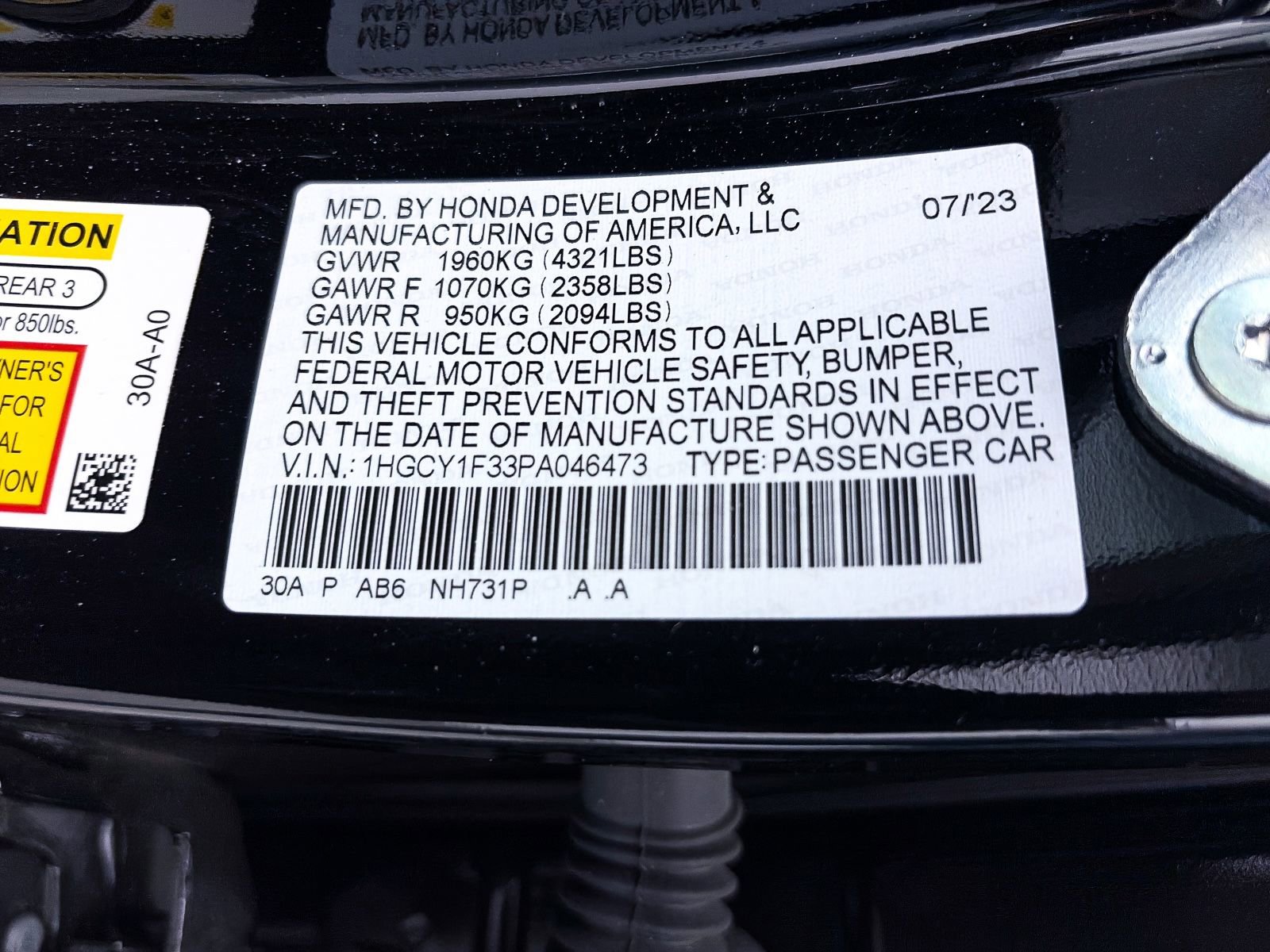 Used 2023 Honda Accord EX image 35