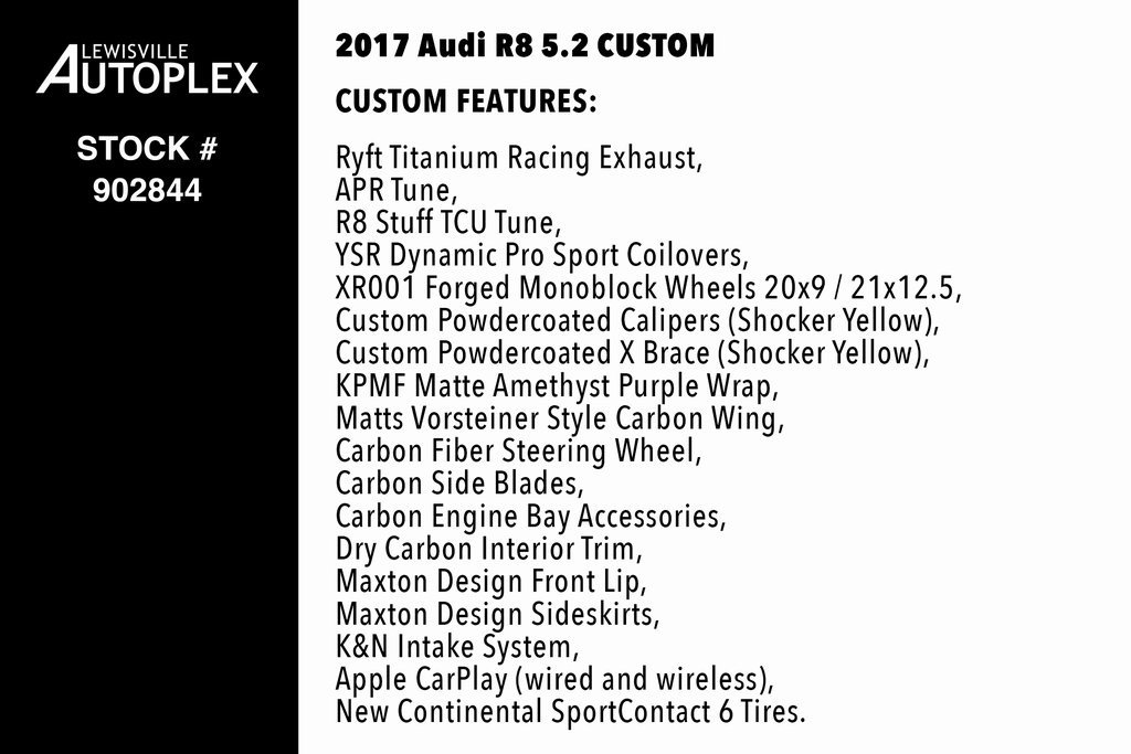 Used 2017 Audi R8 V10 w/ Carbon Exterior Package image 2