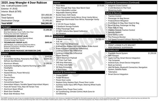 Used 2025 Jeep Wrangler Unlimited Rubicon w/ Safety Group image 34