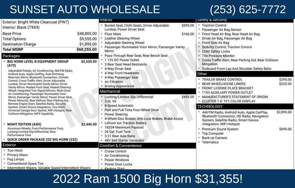 Used 2022 RAM 1500 Big Horn AWD/4WD image 35