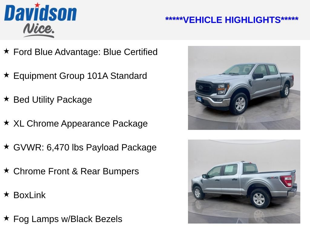 Certified 2023 Ford F150 XL w/ XL Chrome Appearance Package AWD/4WD image 4