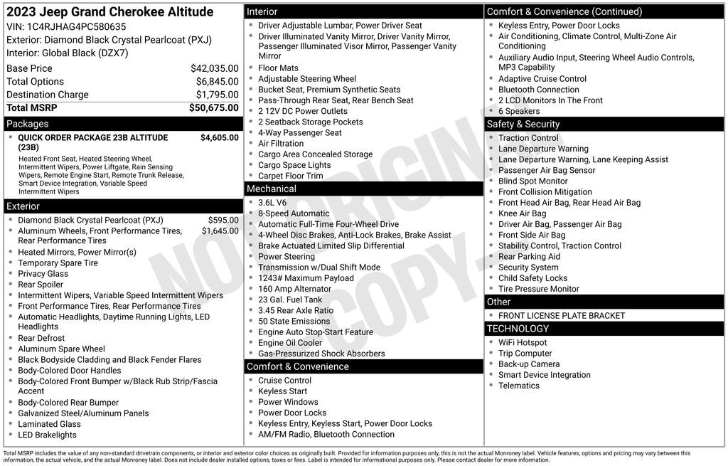 Used 2023 Jeep Grand Cherokee Altitude image 2