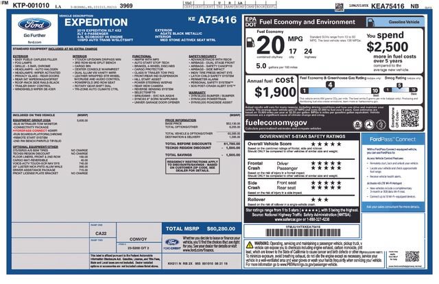 Used 2019 Ford Expedition XLT w/ Equipment Group 202A RWD image 4