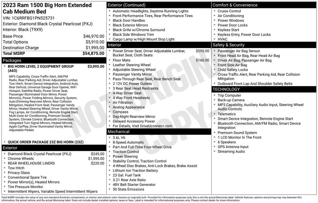 Used 2023 RAM 1500 Big Horn AWD/4WD image 3
