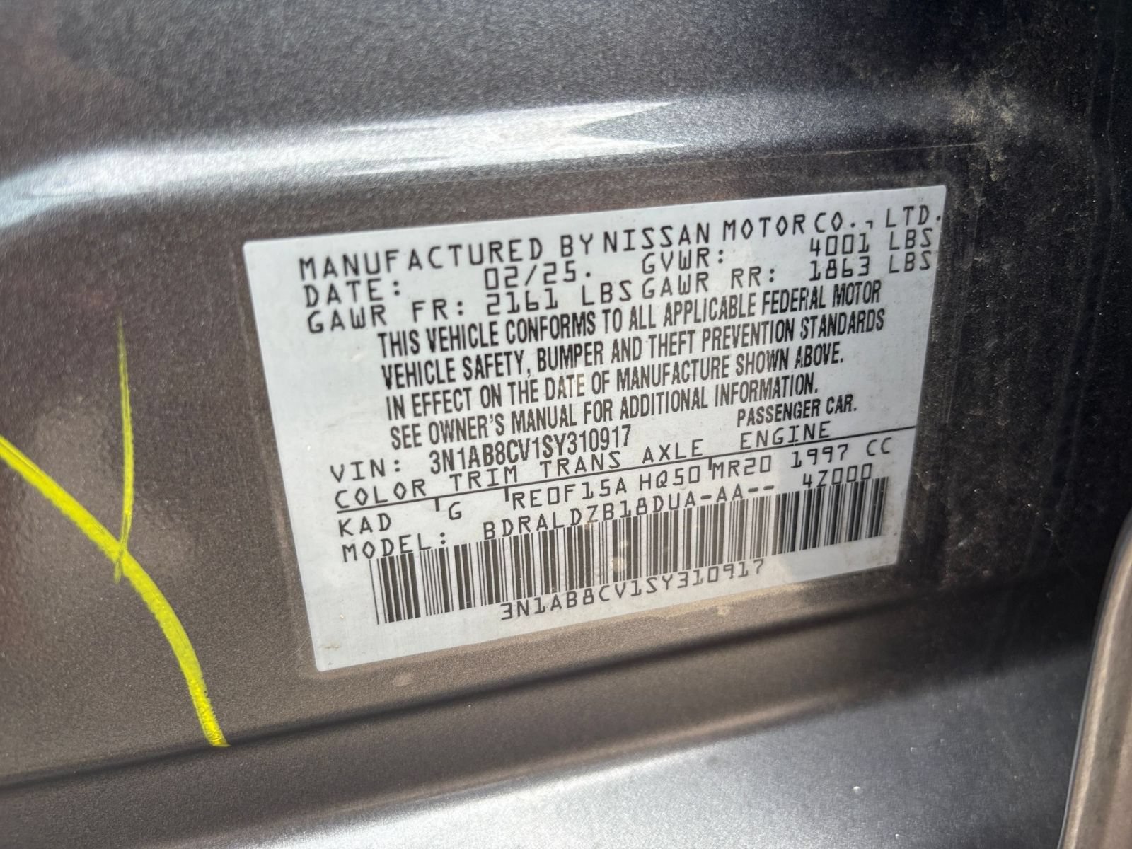 Used 2025 Nissan Sentra SV FWD image 26