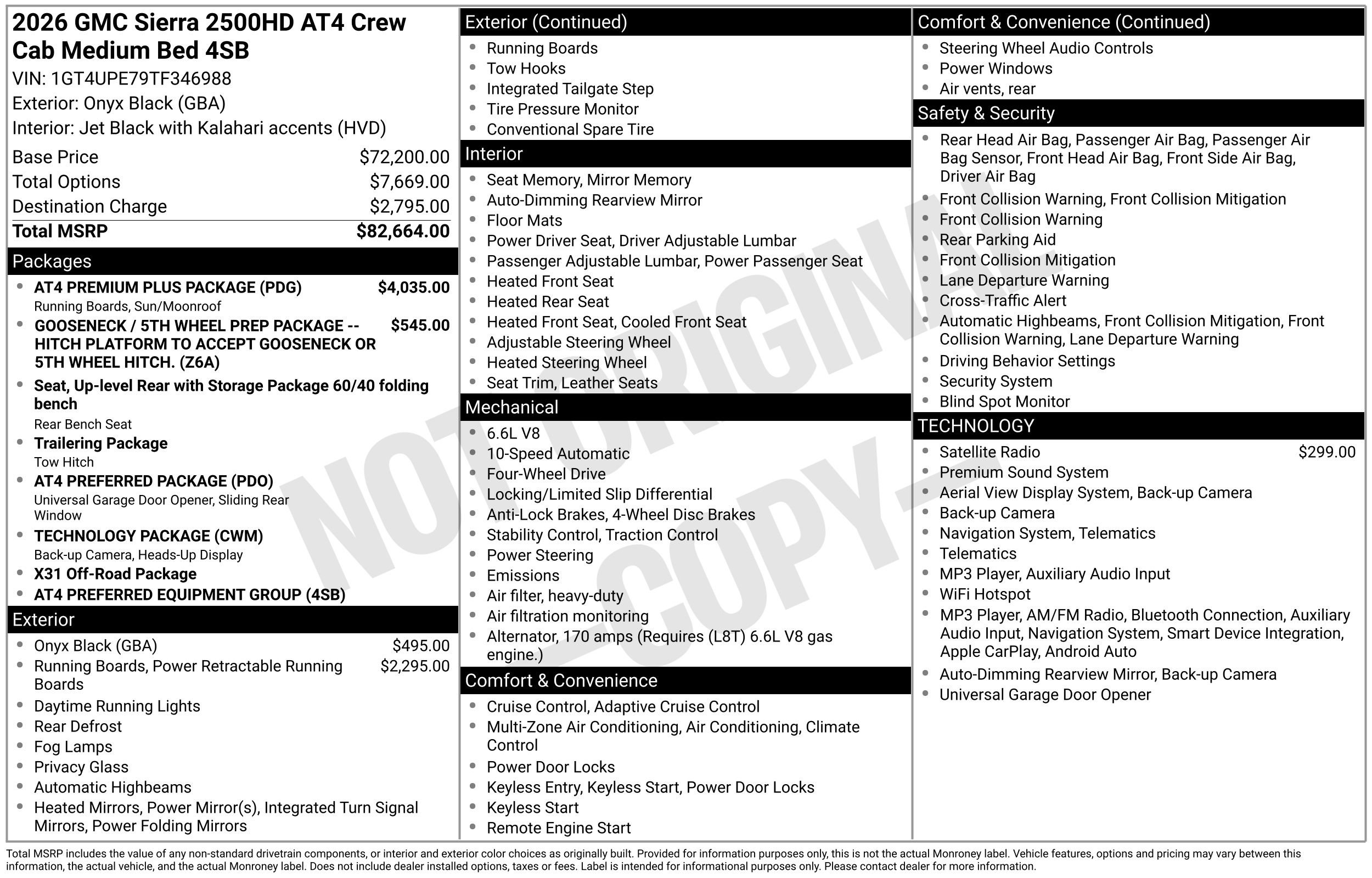 New 2026 GMC Sierra 2500 AT4 w/ AT4 Premium Plus Package AWD/4WD image 3