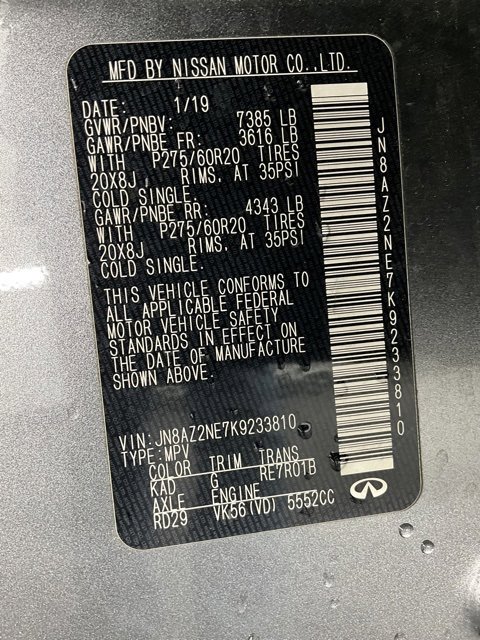 Used 2019 INFINITI QX80 Luxe image 31