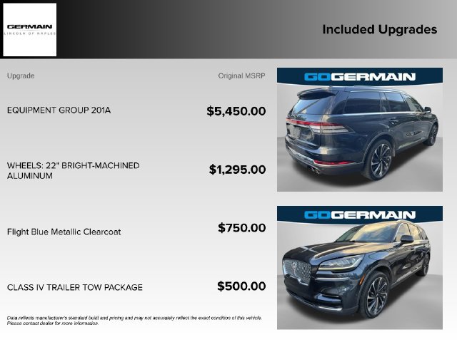 Used 2024 Lincoln Aviator Reserve w/ Equipment Group 201A AWD/4WD image 17