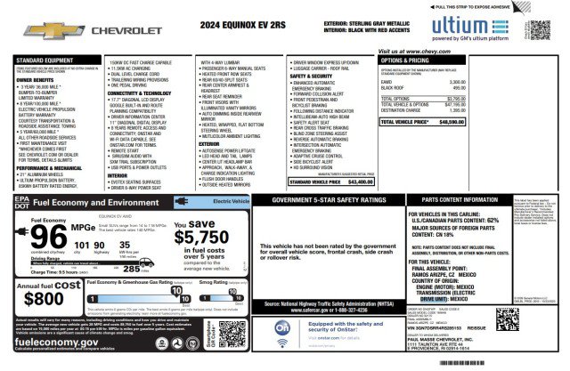 Used 2024 Chevrolet Equinox EV RS AWD/4WD image 3