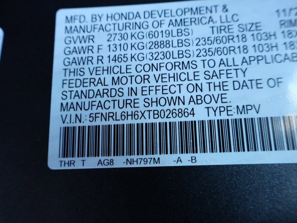 New 2026 Honda Odyssey EX-L image 36