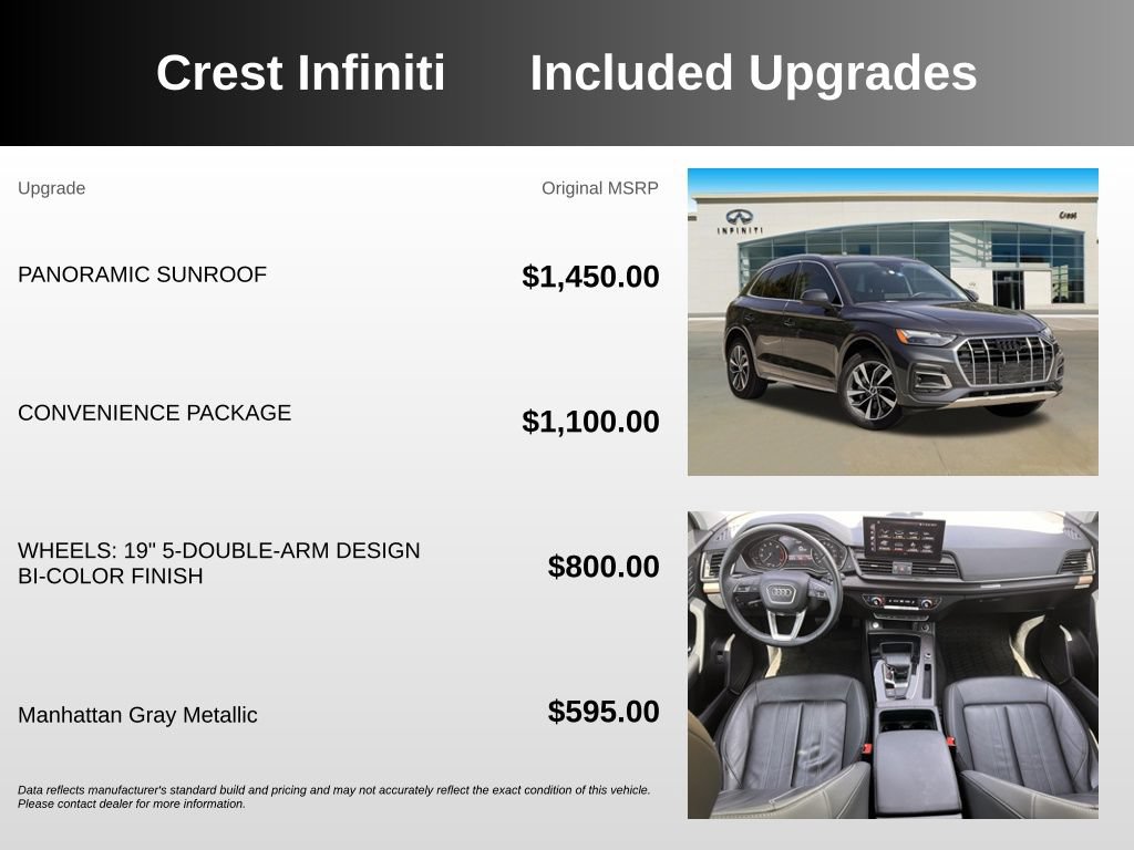 Used 2021 Audi Q5 2.0T Premium w/ Convenience Package AWD/4WD image 5
