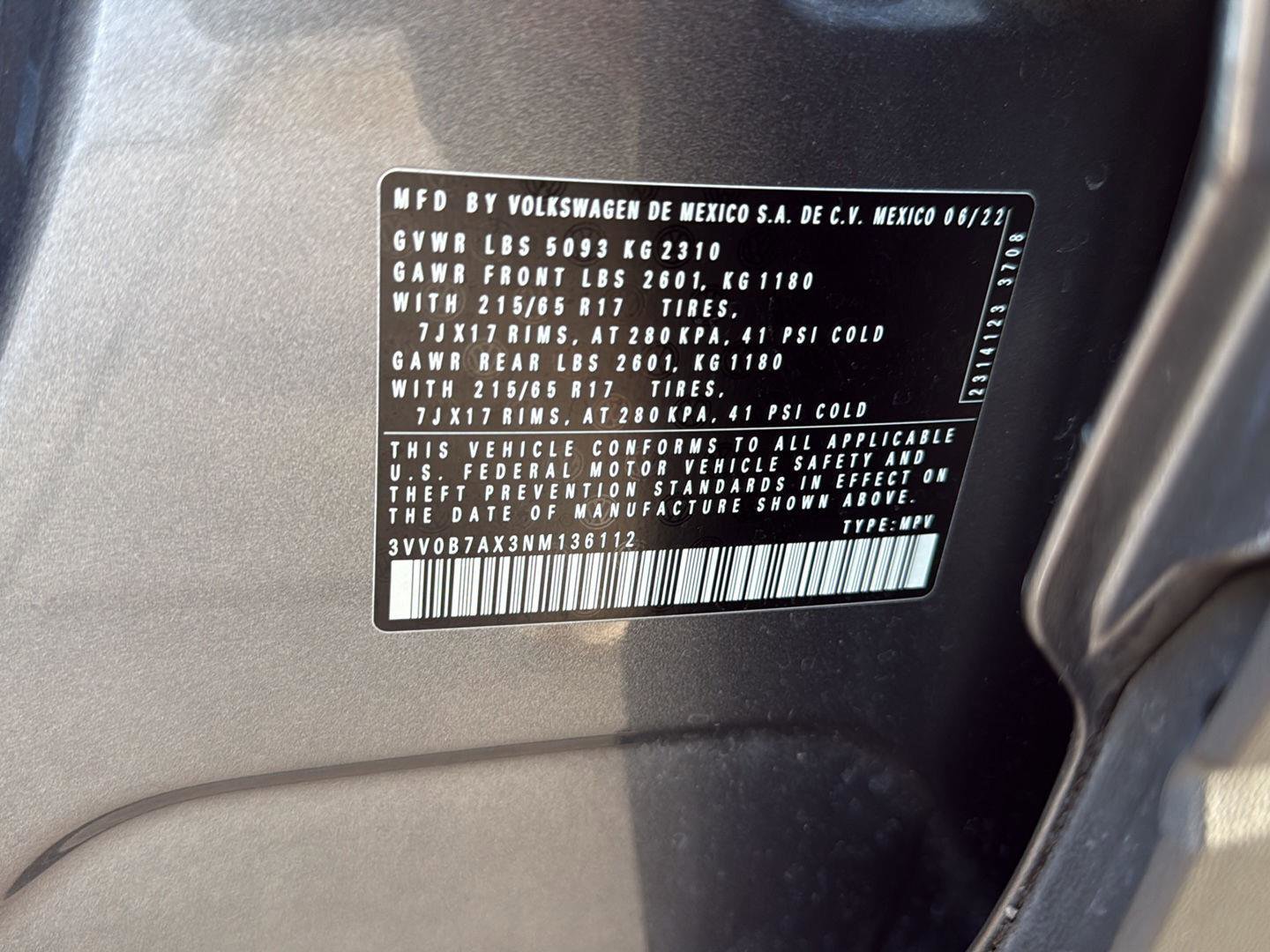 Used 2022 Volkswagen Tiguan S AWD/4WD image 47