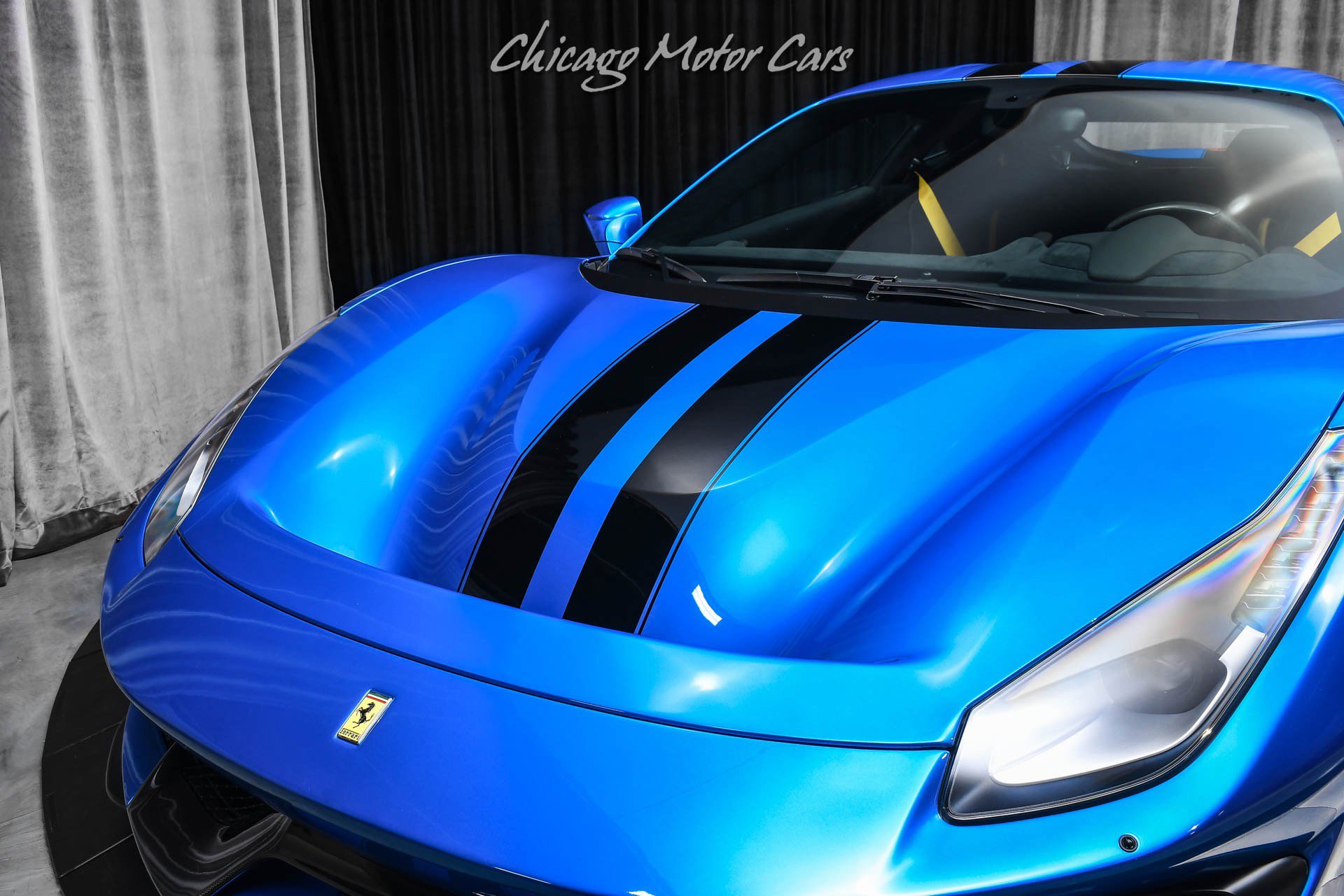 Used 2020 Ferrari 488 Pista Coupe Blu Corsa HRE Wheels Ful image 31